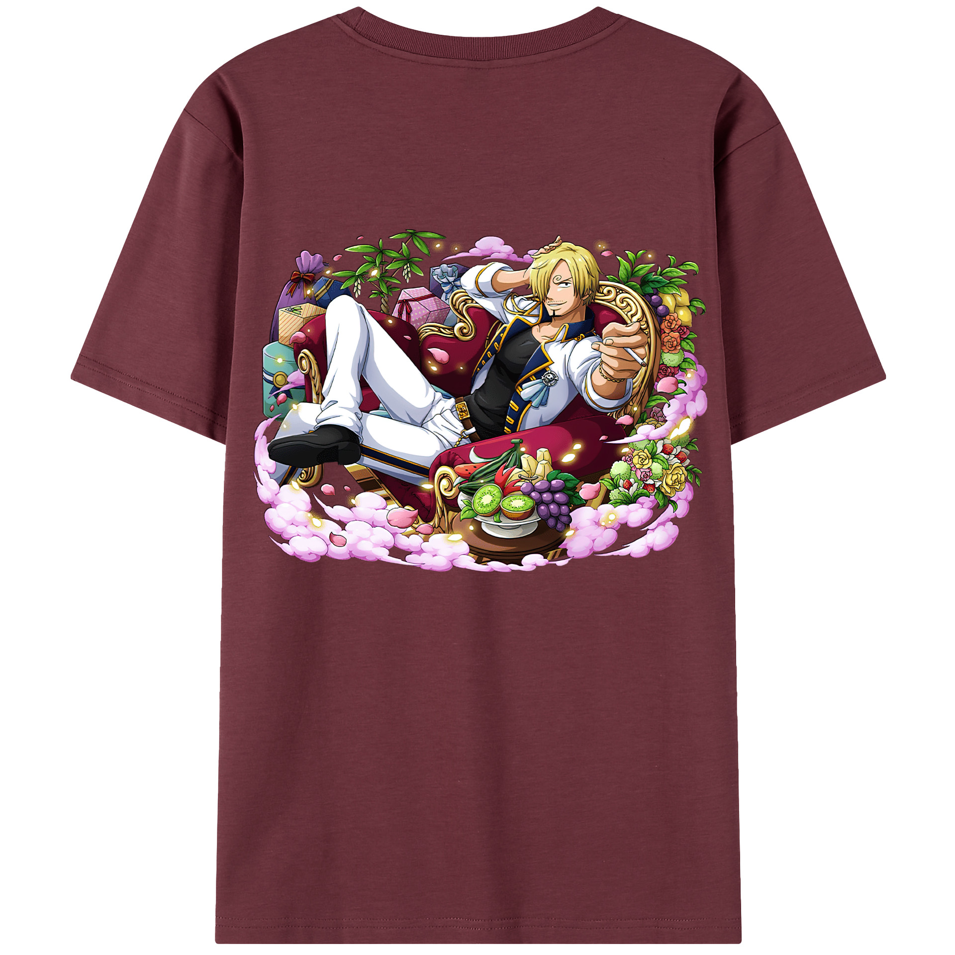 ワンピース サンジ ONE PIECE Sanji 綿100％半袖Tシャツ（背面プリント）
